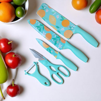 Printed Kitchen Knife Set