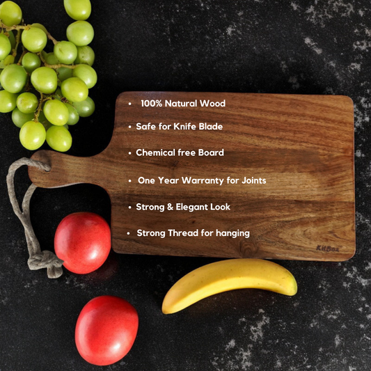 KitBox Acacia Chopping Board (18 x 9 x 0.5 inch)