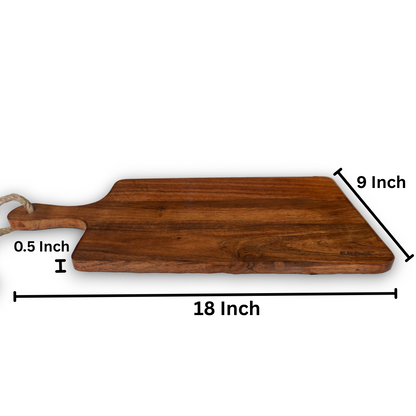 KitBox Acacia Chopping Board (18 x 9 x 0.5 inch)